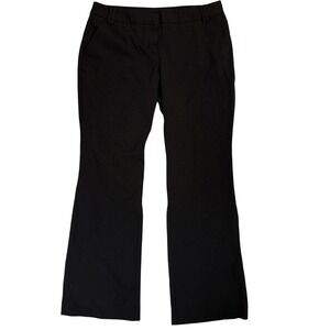 New York & Company Womans sz 8 Petite Black Pinstripe Career Dress Pants